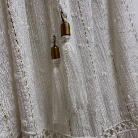 New LSPACE XS white Long Beach coastal maxi strappy dress - Picture 9 of 15